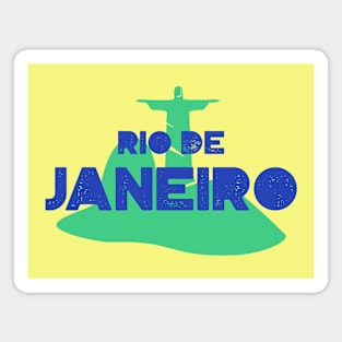 rio de janeiro christ the redeemer Magnet